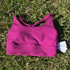 Lululemon Long Line Energy Ribbed Sports Bra Size 10